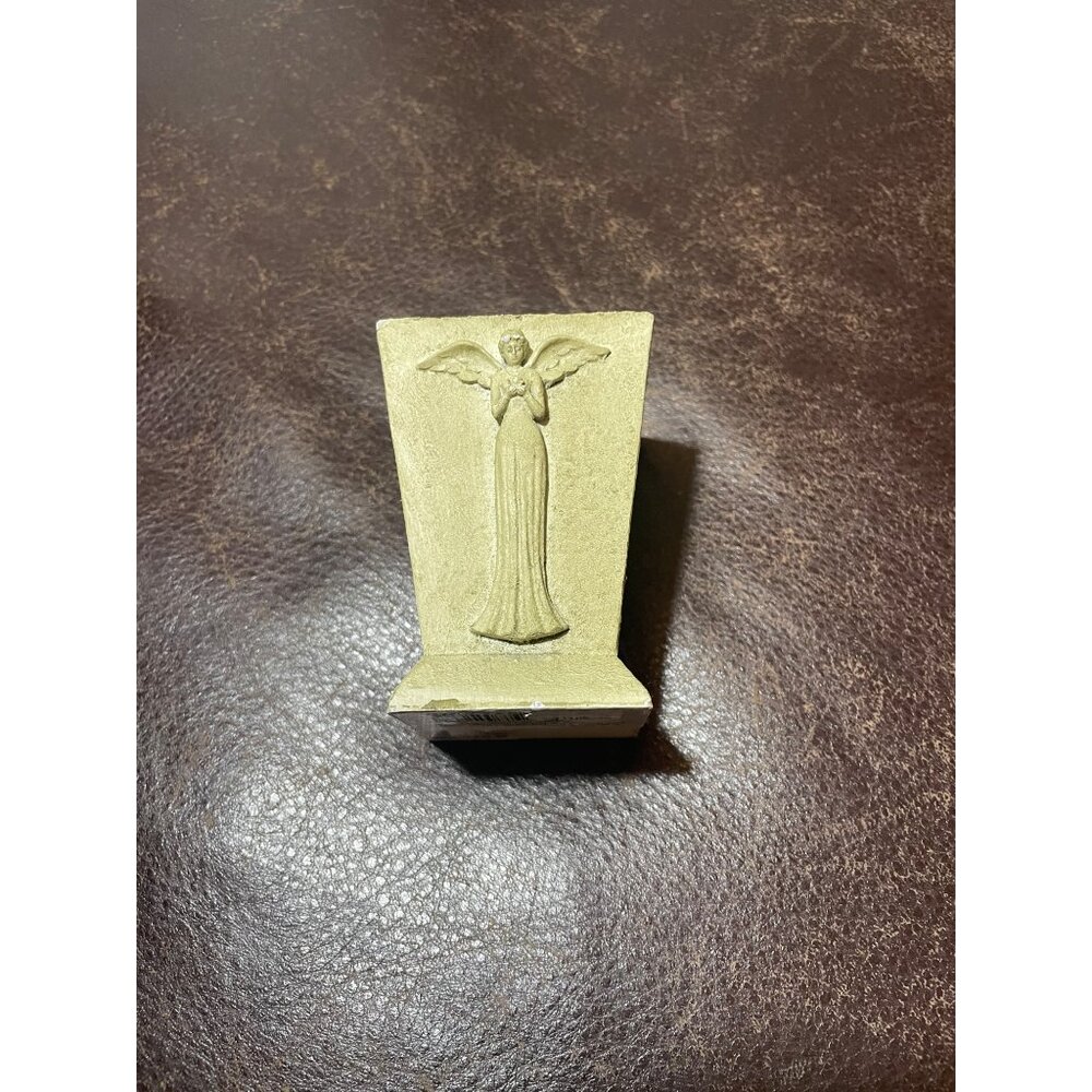 Midwest Cannon Falls Angel Candle Holder Mini Stone Look Neutral Decor